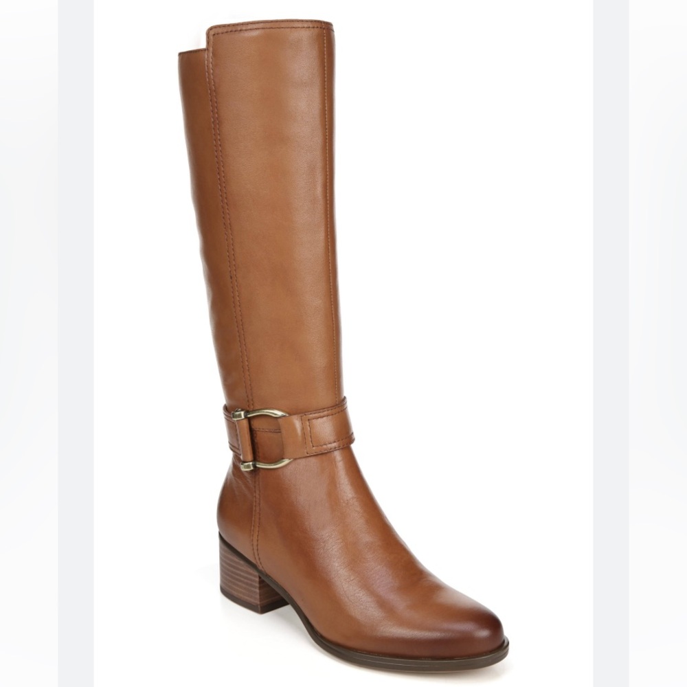 COPY - Naturalizer Daelynn Knee High Leather Boots size 8.5, Brown/Tan